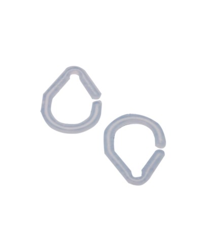 Ferramenta1.com | Anelli per tenda doccia trasparente 12 pz - CF 18