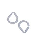 Ferramenta1.com | Anelli per tenda doccia trasparente 12 pz - CF 18