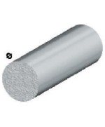 Ferramenta1.com | Profilo argento h.100 cm tondo pieno d  6 mm** - PZ 5