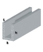 Ferramenta1.com | Profilo argento h.200 cm canalino u 10x15x1 mm* - PZ 5