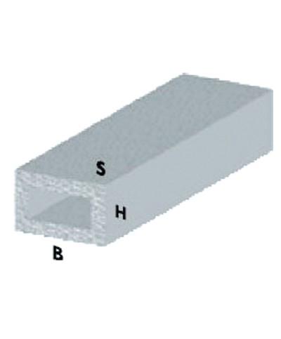 Ferramenta1.com | Profilo argento h.200 cm rettang. 20x10x1 mm** - PZ 5