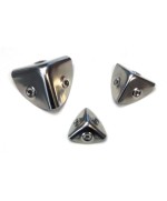 Ferramenta1.com | Angolo per bauli e casse acciaio nichelato 30 mm - PZ 50