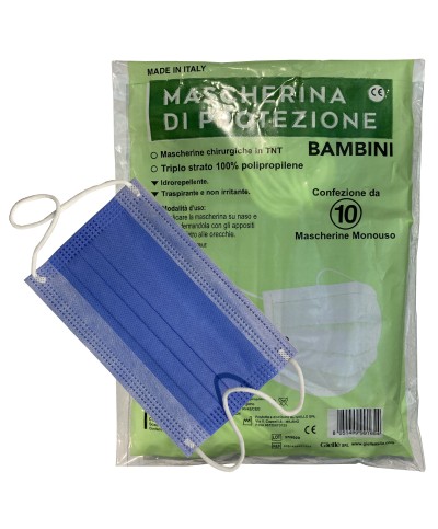 Ferramenta1.com | Mascherina chirurgica bambino pz 10 - CF 1