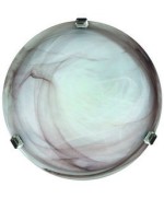 Ferramenta1.com | Plafoniera duna alabastro tabacco d 40 cm - PZ 5