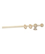 Ferramenta1.com | Bastone legno a strappo d 23 natur. 140cm c/supp. - PZ 1