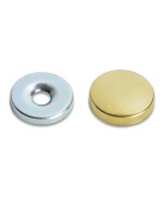 Ferramenta1.com | Borchia coprivite ottone lucido 18 mm* - PZ 200