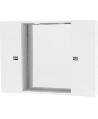 Ferramenta1.com | Specchio da bagno 198 a 2 ante bianco - PZ 1
