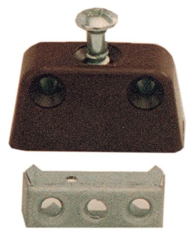 Ferramenta1.com | Giunzione per mobili trapezoidale plast marrone** - PZ 50