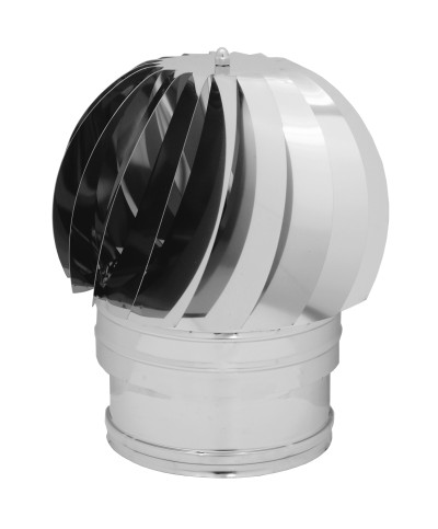 Ferramenta1.com | Fumaiolo turbo inox aisi 304 c/cuscinetti d 30 cm - PZ 1