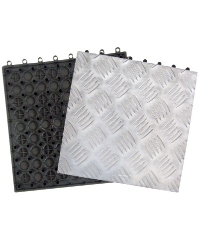 Ferramenta1.com | Piastrella alluminio antiscivolo cm.30x30 - PZ 10