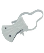 Ferramenta1.com | Pinza p/tende c/arco laccato bianco** - PZ 100