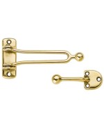 Ferramenta1.com | Gancio per porta roma 130x65 mm ottone lucid** - PZ 12