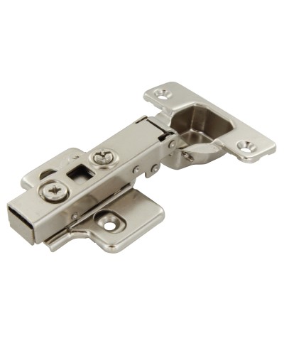 Ferramenta1.com | Cerniera ammortiz d 35 nichel collo  0 c/basetta - PZ 20