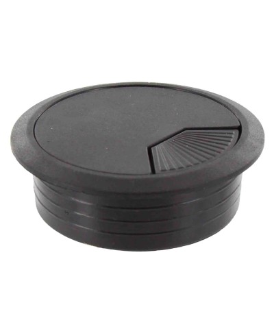 Ferramenta1.com | Bocchetta passacavi d 60 mm plastica nero - PZ 20