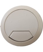Ferramenta1.com | Bocchetta passacavi d 60 mm plastica grigio - PZ 20