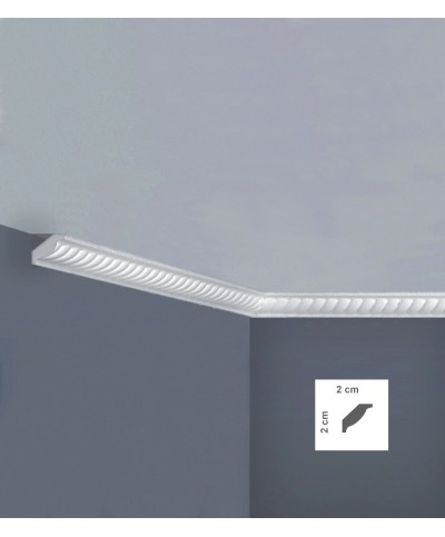 Ferramenta1.com | Cornice polistirene 200 cm  x35 (sf35) - PZ 10