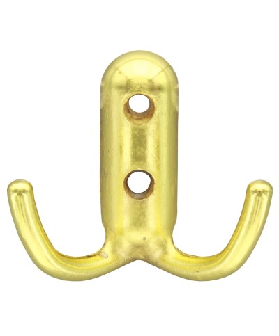 Ferramenta1.com | Appendiabiti a 2 ganci 45x45 mm oro lucido - PZ 25