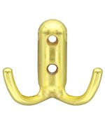 Ferramenta1.com | Appendiabiti a 2 ganci 45x45 mm oro lucido - PZ 25