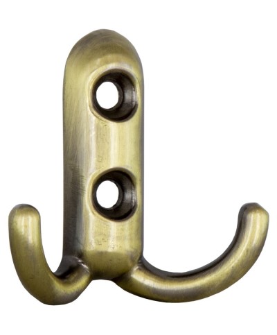 Ferramenta1.com | Appendiabiti a 2 ganci 45x45 mm bronzo sfumato - PZ 25