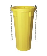 Ferramenta1.com | Scarica detriti d 59xh106cm c/catene giallo - PZ 1
