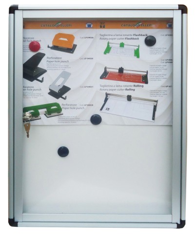 Ferramenta1.com | Bacheca fondo magnetico 45x4,5x60 cm alluminio - PZ 1