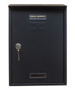 Ferramenta1.com | Cassetta postale c/tetto e cil 22x7x33 cm antracite - PZ 6