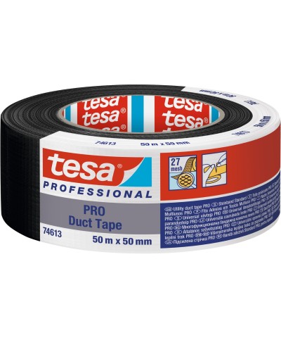 Ferramenta1.com | Nastro americano tesa pro 50mmx50m nero - PZ 6