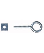 Ferramenta1.com | Occhioli ferro con dado n.4 d m6 x 40 mm   182* - PZ 20