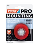 Ferramenta1.com | Nastro biadesivo tesa mounting pro trasp 19mmx5m - PZ 12