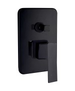 Ferramenta1.com | Serie elegant miscelatore incasso doccia c/deviat. nero - PZ 1