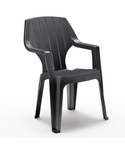 Ferramenta1.com | Poltrona resina alta antracite - PZ 1