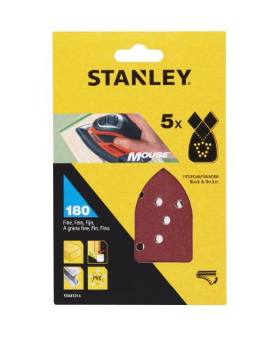 Ferramenta1.com | Piranha stanley sta31014 (x31014) 5 fogli velcro per mouse gr.180 - CF 1