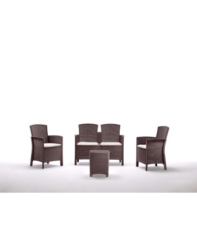 Ferramenta1.com | Salotto resina lido 4 pz marrone - PZ 1