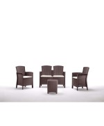 Ferramenta1.com | Salotto resina lido 4 pz marrone - PZ 1