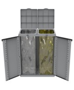 Ferramenta1.com | Pattumiera ecoline2 terry 2 ante  68x39xh89 cm - PZ 1
