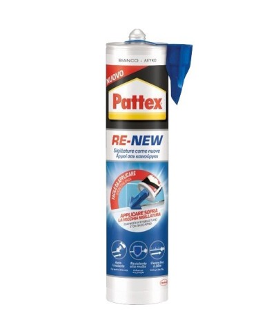 Ferramenta1.com | Pattex bagno sano re-new bianco cartuccia 280 ml. - PZ 12