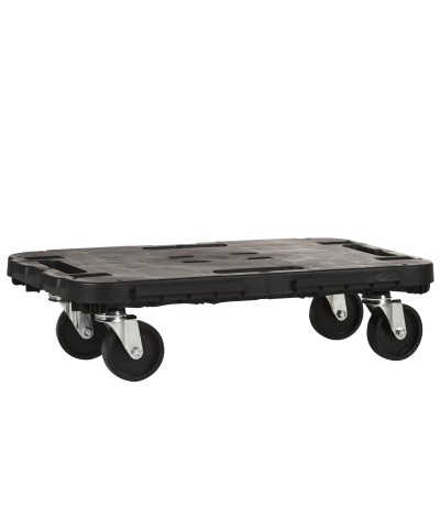 Ferramenta1.com | Pedana c/ruote dolly portata statica 300 kg nero - PZ 1