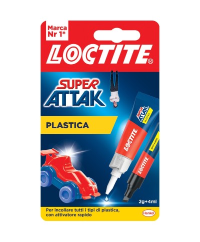 Ferramenta1.com | Adesivo super attak plastica 2g+4ml - PZ 1
