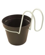 Ferramenta1.com | Conf. 6 vasetti diam.cm.10 c/agganci tortora - CF 1