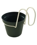 Ferramenta1.com | Conf. 6 vasetti d 10 cm con agganci antracite - CF 1