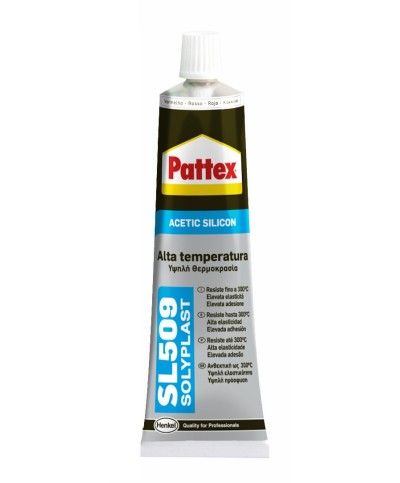 Ferramenta1.com | Pattex silicone alte temp. sl509 rosso 70 ml tubetto - PZ 1