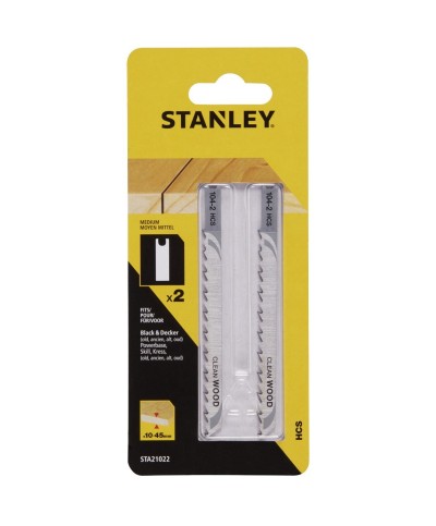 Ferramenta1.com | Piranha stanley sta21022 (x21083) 2 lame legno t/medio att. ad u - CF 1