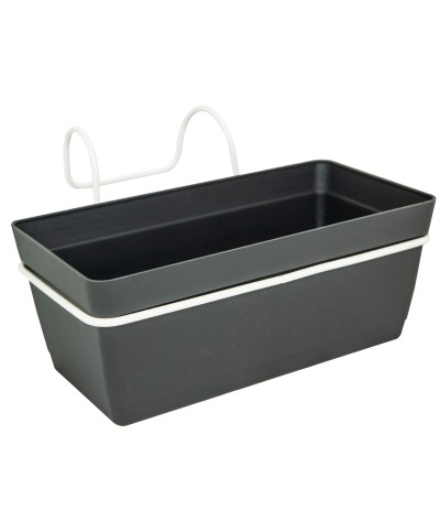 Ferramenta1.com | Conf. 3 balconette 21x10xh8 cm antracite - CF 1