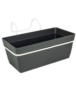 Ferramenta1.com | Conf. 3 balconette 21x10xh8 cm antracite - CF 1