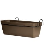 Ferramenta1.com | Balconiera 49x16xh16 cm con agganci tortora - PZ 8