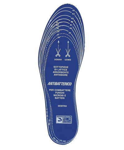 Ferramenta1.com | Solette dx-sx antibatteriche misura da 36 a 46 - PA 24