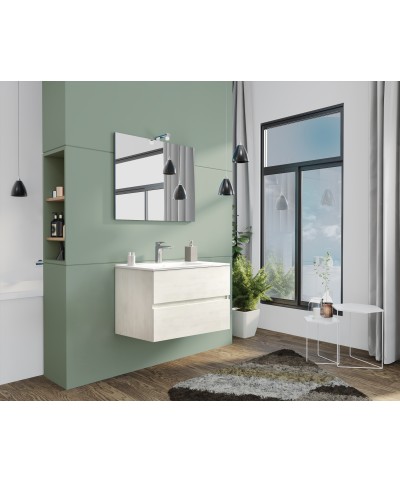 Ferramenta1.com | Mobile bagno new splash  80 sosp. rovere bianco - PZ 1
