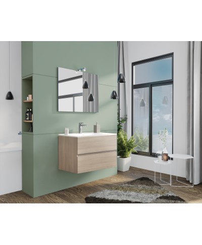 Ferramenta1.com | Mobile bagno new splash  80 sosp. rovere grigio - PZ 1