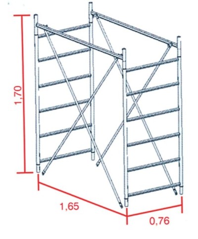 Ferramenta1.com | Alzata torre grim 170 cm - PZ 1