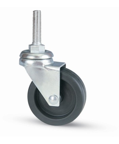 Ferramenta1.com | Ruota mobile d 40 mm gomma 220/b perno 8max30** - PZ 20